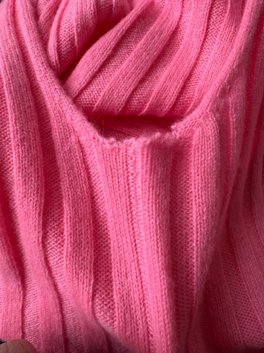 NWT J. CREW Women’s Wide-rib cashmere sweater shell Neon Capri Medium *SEE NOTE* - Picture 16 of 16